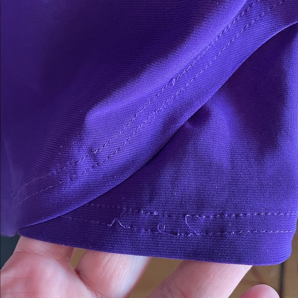 CHAPS Vibrant Purple Asymmetrical Dress - Picture 7 of 8